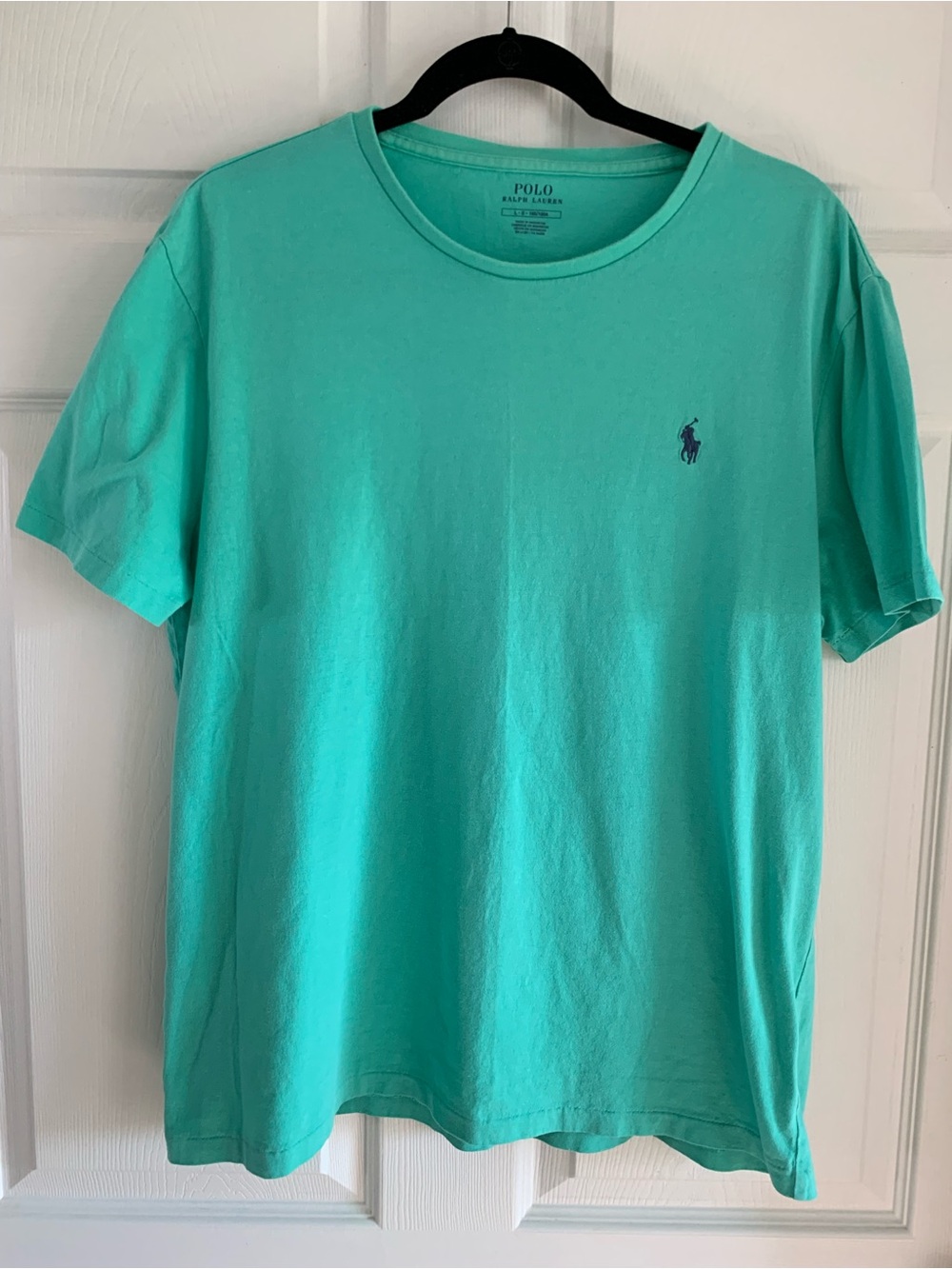 Polo by Ralph Lauren Men’s Aqua Crew Neck Tee